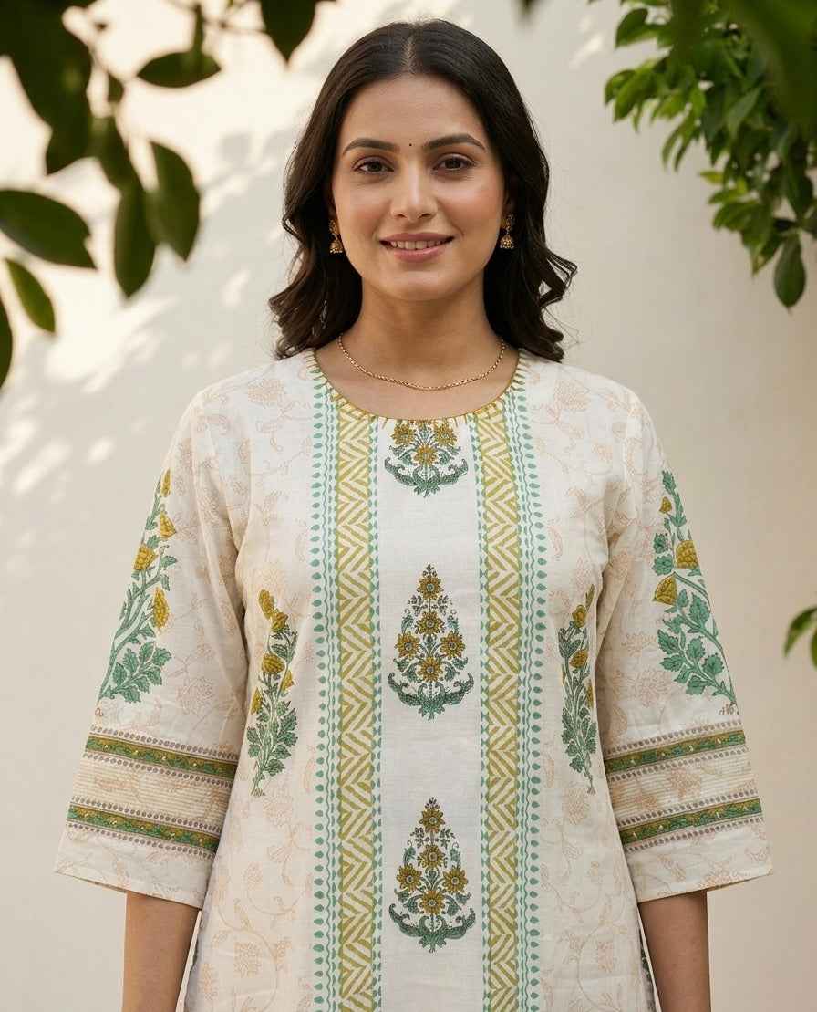 Pure Cotton Suit With Kota Doriya Dupatta CS0309