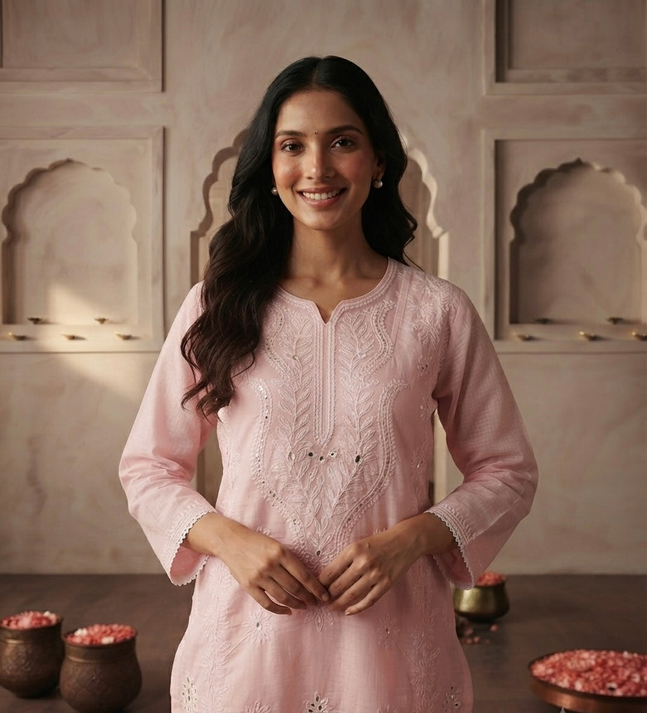 Pure Chanderi festival wear Dupatta Set 1