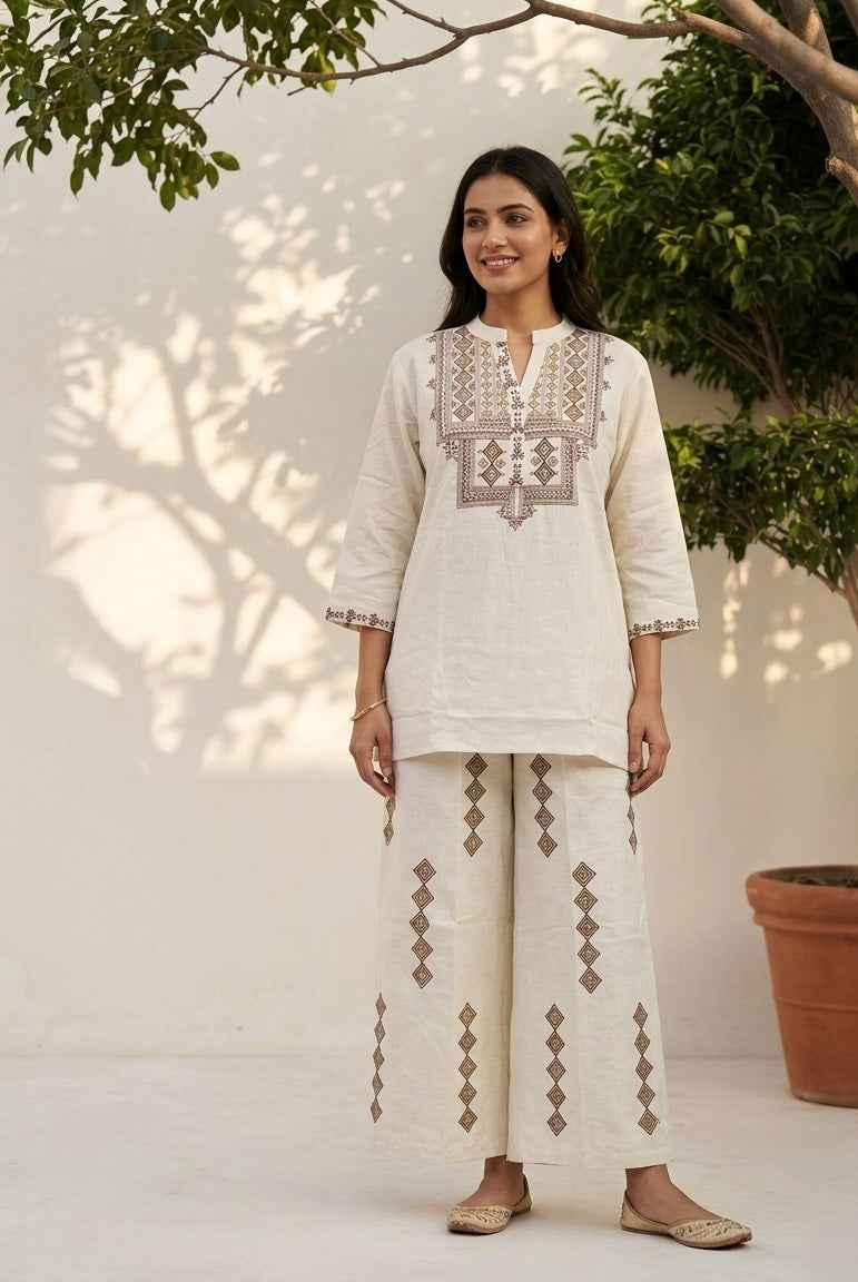 Big Size Co-Ord Set In Cotton Fabric TP003