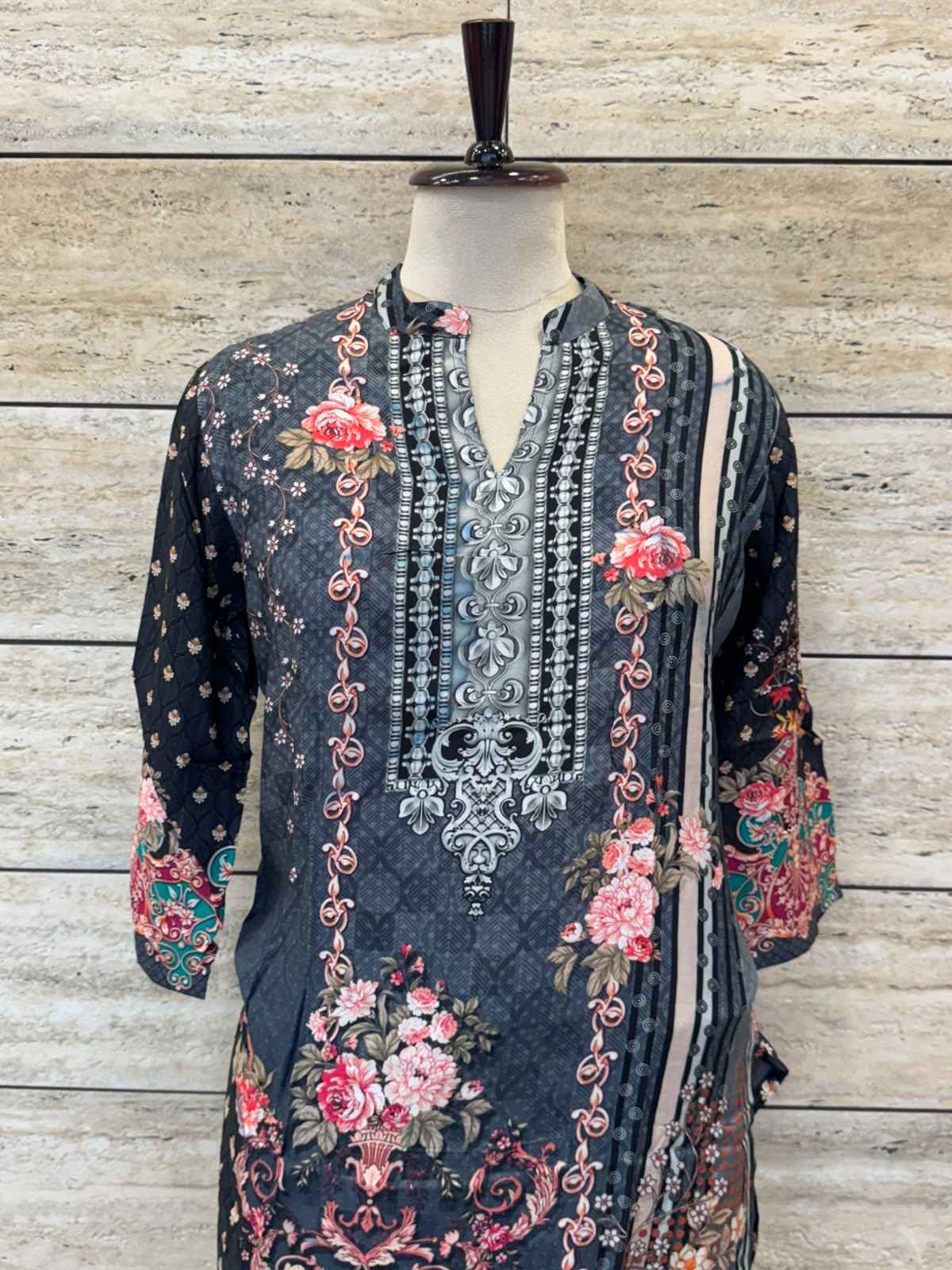 Premium muslin Silk Dupatta Set