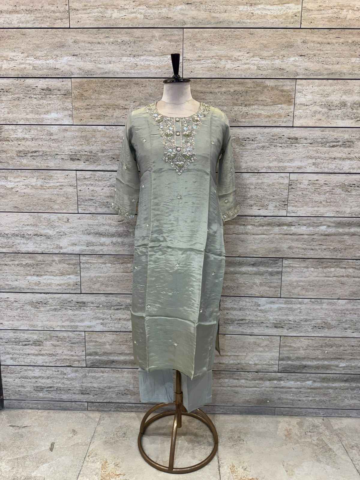 Premium shimmer Silk Dupatta Set