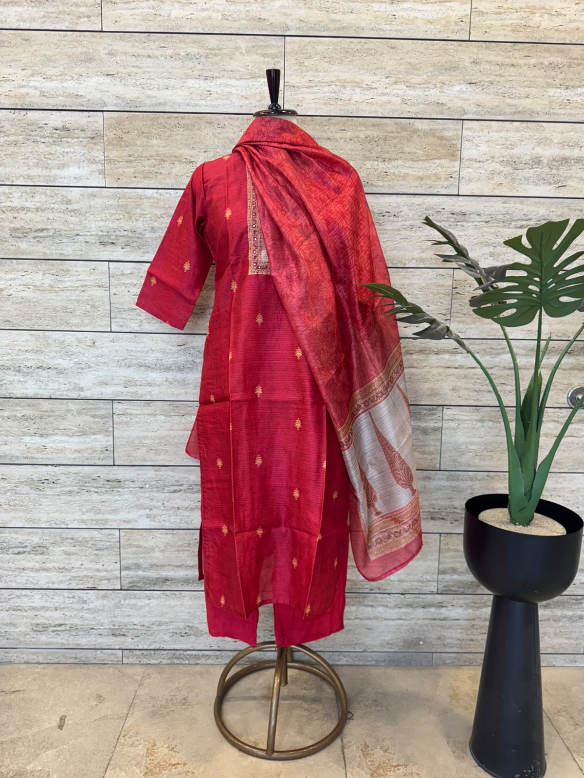 Pure Chanderi Dupatta Set