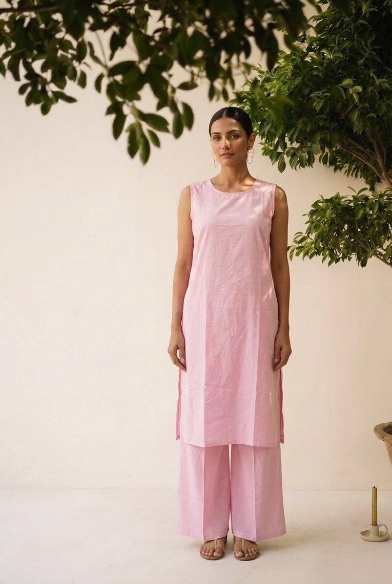 Pure Mul Cotton Two Piece Set With Inner PS0187