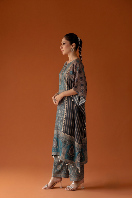 Pure Muslin Kaftan Set MK0038